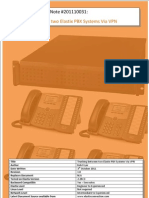 Elastix App Note 2011110031 Trunking Between Two Elastix PBX Systems Via VPN