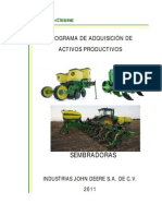 Listas de Precios Sembradoras John Deere 2011