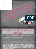 Motivacion en Los Agentes de Ventas