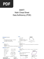 GMAT Cheat Sheet