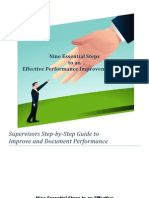 Supervisors Step by Step Guide To Improve and Document Performance