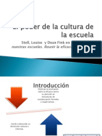 El Poder de La Cultura de La Escuela