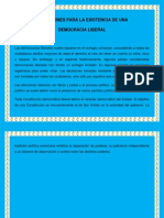 Condiciones para La Existencia de Una Democracia Liberal