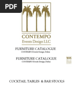 Furniture Catalogue: CONTEMPO Events Design, Dubai