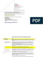 TEMPLATE Financial Projections Workbook