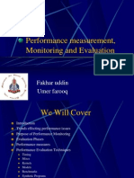 Performance Mesurement Monitoring and Evaluation1 Umer &amp Fakhar