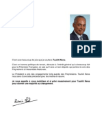 Lettre de Soutien Du Ministre de L'outre Mer À M. Tauhiti NENA