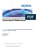 Nortel Application Switch Operating System 23.1 Command Reference