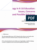 Technology in K-16 Education: Issues, Concerns and Possible Solutions