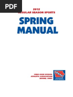 2012 Spring Manual IHSAA