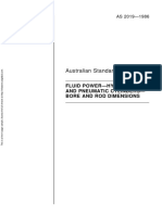 As 2019-1986 Fluid Power - Hydraulic and Pneumatic Cylinders - Bore and Rod Dimensions