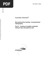 As 2168.2-2009 Non-Destructive Testing - Computerized Radiography Testing of Metallic Materials Using X-Rays