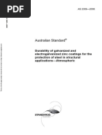 As 2309-2008 Durability of Galvanized and Electrogalvanized Zinc Coatings For The Protection of Steel in Stru