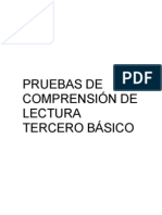 Pruebas de Comprensión de Lectura 3°