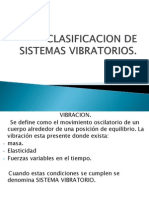 Clasificacion de Sistemas Vibratorios