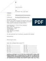 Carta Modelo para Recojo de Precintos de Linea