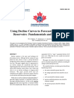 PETSOC-2003-181-P - Using Decline Curves To Forecast Waterflooded Reservoris - Fundamentals and Field Cases