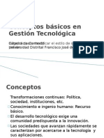 Conceptos Básicos en Gestión Tecnológica