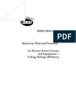 (ANSI C84.1-2006) Electric Power Systems and Equipment - Voltage Ratings (60 Hertz)