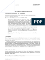 Biological Activity of Alkaloids From Solanum Dulcamara L.