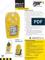 Gas Alert Micro 5 Data Sheet