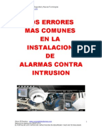 Errores Mas Comunes en La Instalacion de Alarmas Contra Intrusion