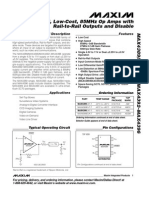 Ultra-Small, Low-Cost, 85Mhz Op Amps With Rail-To-Rail Outputs and Disable