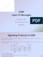 GSM Layer III Messages: Prepared By, Syed Masroor Ali Pakistan