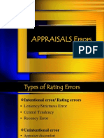 Appraisal Errors