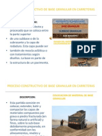 Base Granular - Proceso Constructivo