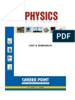 Career Point IIT Physics Unit Dimension