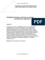 Metallurgical Changes in Steels