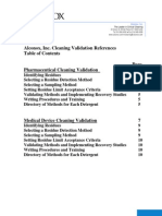 Alconox Detergent Cleaning Validation