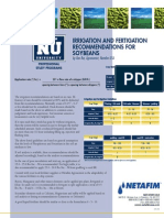 Irrigation and Fertigation Soybean