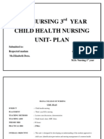 Unit Plan-Bsc 3rd Yr