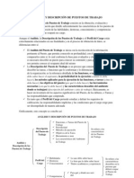 Análisis y Descripción de Puestos de Trabajo