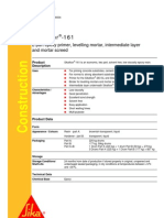 Sikafloor - 161: 2-Part Epoxy Primer, Levelling Mortar, Intermediate Layer and Mortar Screed