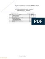 Course Structure and Syllabus For 3 Year I Semester (2009 Regulations)