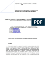 Valorização Do Lodo Da Indústria Têxtil Como Material de Construção Civil Utilizando A Tecnica de Solidificação Estabilização Com Cimento