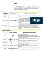 Circuit Symbols: Wires and Connections Compone NT Circuit Symbol Function of Component