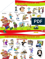 Adjectives To Describe Character and Personality Lesson