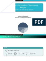 Lecture 2 (Trigonometric Integrals)