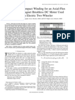 Design of A Compact Winding For An Axial-Flux Permanent-Magnet Brushless DC Motor Used in An Electric Two-Wheeler