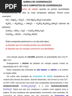 Uma Breve História Da Química de Coordenação