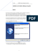 User Guide of Drivers Installation and Settings of Modem