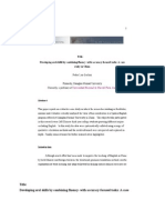 Title: Developing Oral Skills by Combining Fluency-With Accuracy-Focused Tasks: A Case