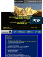 Gestion de Los Recursos Hidricos