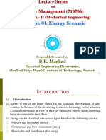 Lecture 01: Energy Scenario: (Sem.-I) (Mechanical Engineering)