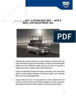 Dacia Lodgy Press Kit