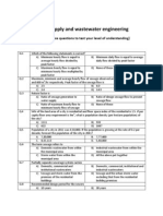 MCQ-Water Supply and Wastewater Engineering